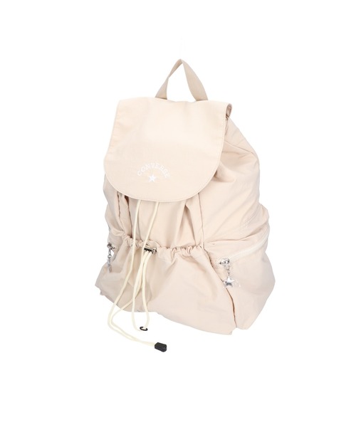 CONVERSE（コンバース）の「【CONVERSE/コンバース】STRING FRAP BACK PACK 巾着バックパック 81932500（バックパック/リュック・レディース・アイボリー/ブラック/ブラウン・FREE）」の4枚目の写真
