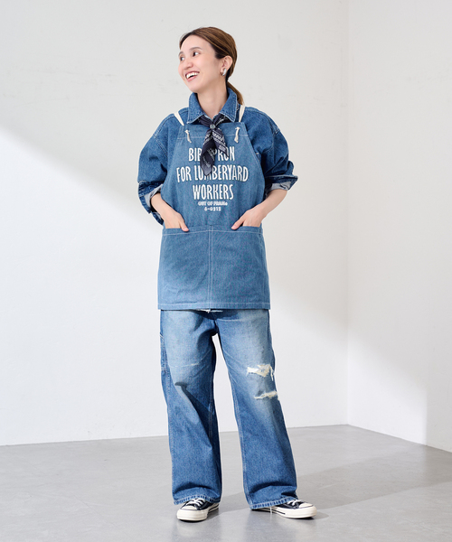 FRAMeWORK(フレームワーク)の「OUT OF FRAMe DENIMエプロン+バンダナ(その他小物・レディース・ブルー系その他・FREE)」の2枚目の写真