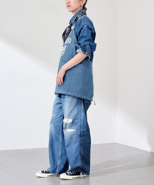 FRAMeWORK(フレームワーク)の「OUT OF FRAMe DENIMエプロン+バンダナ(その他小物・レディース・ブルー系その他・FREE)」の3枚目の写真