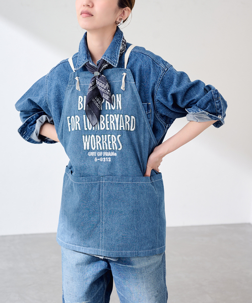 FRAMeWORK(フレームワーク)の「OUT OF FRAMe DENIMエプロン+バンダナ(その他小物・レディース・ブルー系その他・FREE)」の5枚目の写真