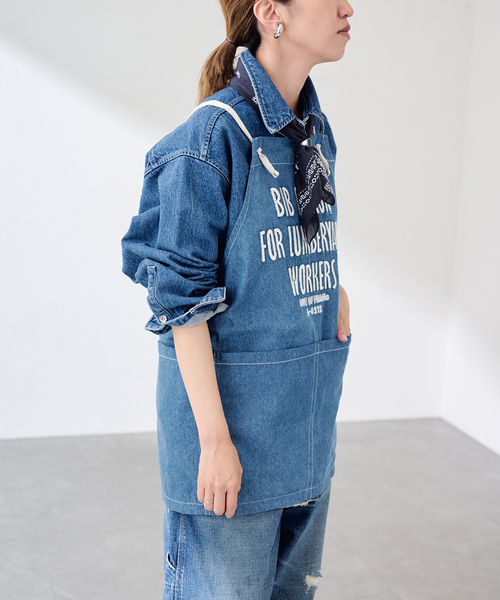 FRAMeWORK(フレームワーク)の「OUT OF FRAMe DENIMエプロン+バンダナ(その他小物・レディース・ブルー系その他・FREE)」の8枚目の写真