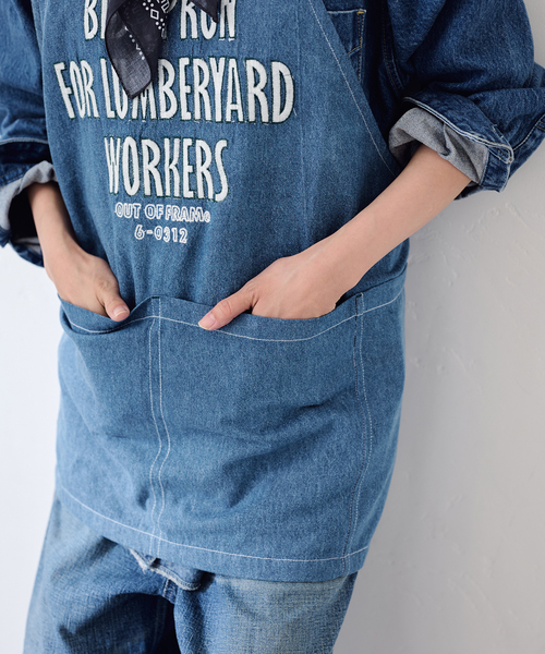 FRAMeWORK(フレームワーク)の「OUT OF FRAMe DENIMエプロン+バンダナ(その他小物・レディース・ブルー系その他・FREE)」の12枚目の写真