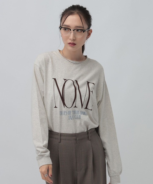 LEPSIM(レプシィム)の「アソートグラフィックロンT 1074957(Tシャツ/カットソー・レディース・ブラウン/オフホワイト/チャコールグレー・FREE)」の10枚目の写真
