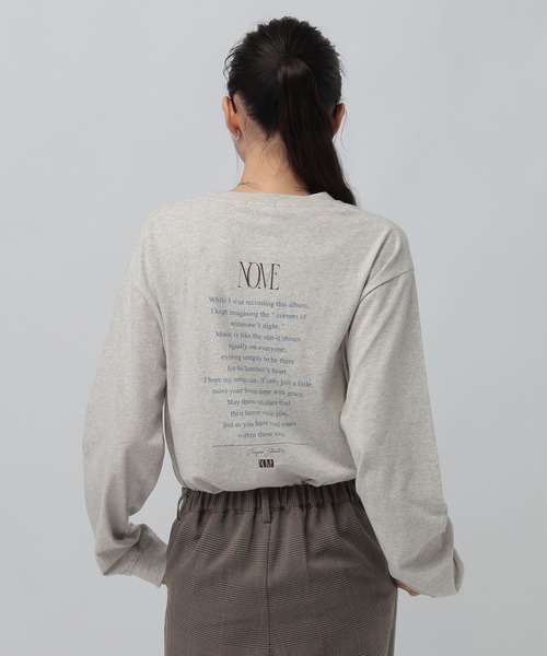 LEPSIM(レプシィム)の「アソートグラフィックロンT 1074957(Tシャツ/カットソー・レディース・ブラウン/オフホワイト/チャコールグレー・FREE)」の12枚目の写真