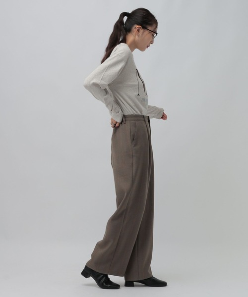 LEPSIM(レプシィム)の「アソートグラフィックロンT 1074957(Tシャツ/カットソー・レディース・ブラウン/オフホワイト/チャコールグレー・FREE)」の14枚目の写真