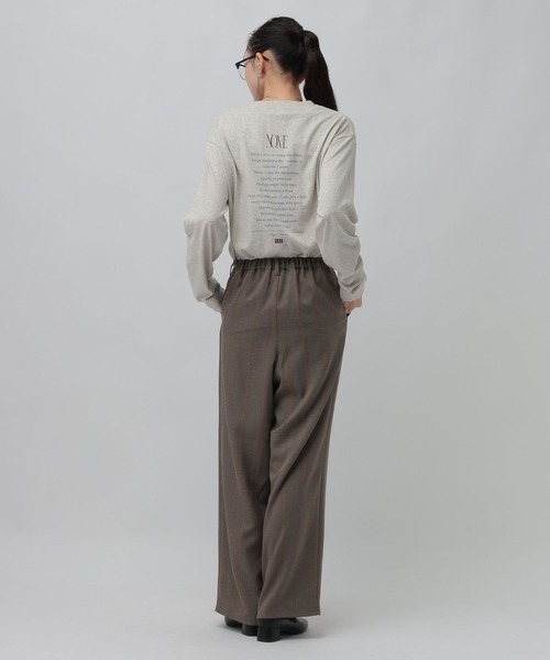 LEPSIM(レプシィム)の「アソートグラフィックロンT 1074957(Tシャツ/カットソー・レディース・ブラウン/オフホワイト/チャコールグレー・FREE)」の15枚目の写真