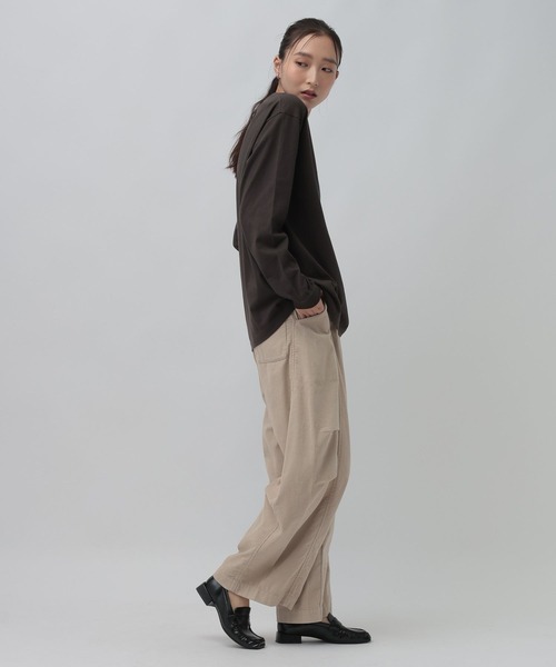 LEPSIM(レプシィム)の「アソートグラフィックロンT 1074957(Tシャツ/カットソー・レディース・ブラウン/オフホワイト/チャコールグレー・FREE)」の21枚目の写真