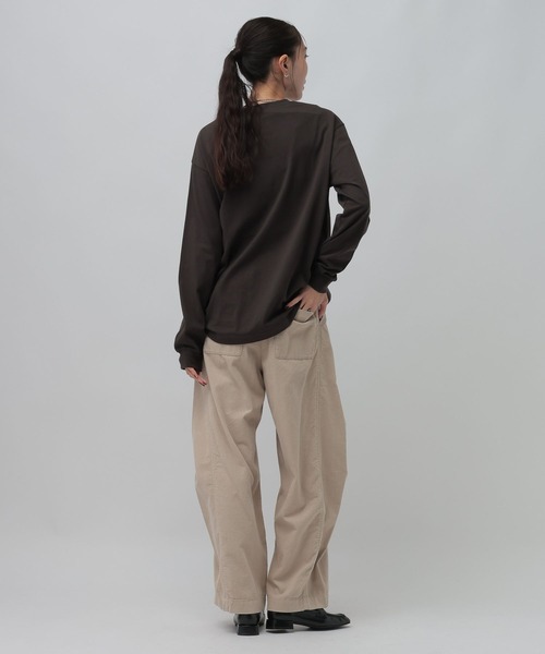 LEPSIM(レプシィム)の「アソートグラフィックロンT 1074957(Tシャツ/カットソー・レディース・ブラウン/オフホワイト/チャコールグレー・FREE)」の22枚目の写真