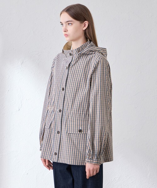 MACKINTOSH LONDON(マッキントッシュ ロンドン)の「エンザイムシャンブレーフーデッドブルゾン(ブルゾン・レディース・ベージュ系その他5/ベージュ・38/40)」の9枚目の写真