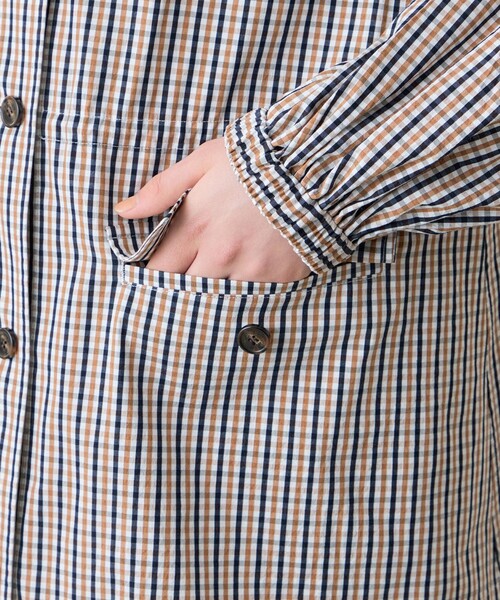 MACKINTOSH LONDON(マッキントッシュ ロンドン)の「エンザイムシャンブレーフーデッドブルゾン(ブルゾン・レディース・ベージュ系その他5/ベージュ・38/40)」の11枚目の写真