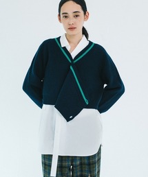 soduk（スドーク）の「crossing knit cardigan / クロッシングニットカーディガン（ニット/セーター）」