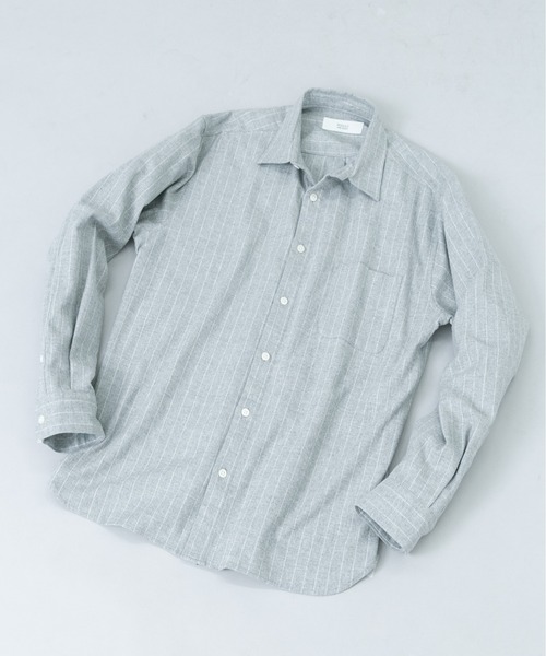 URBAN RESEARCH ROSSO MEN(アーバンリサーチロッソメン)の「『抗菌 / 防臭』アーバンリラックスフランネルシャツ(シャツ/ブラウス・メンズ・ブラック/ベージュ系その他/グレー/ネイビー/ブルー系その他/アイボリー/ブラウン系その他/グレー系その他・SMALL/LARGE/MEDIUM/X-LARGE)」の1枚目の写真