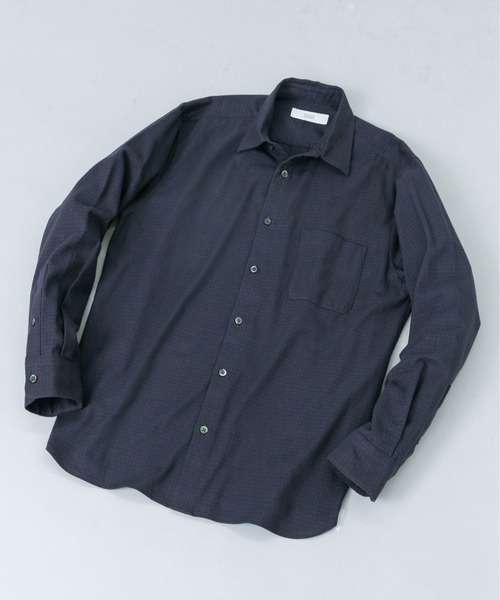 URBAN RESEARCH ROSSO MEN(アーバンリサーチロッソメン)の「『抗菌 / 防臭』アーバンリラックスフランネルシャツ(シャツ/ブラウス・メンズ・ブラック/ベージュ系その他/グレー/ネイビー/ブルー系その他/アイボリー/ブラウン系その他/グレー系その他・SMALL/LARGE/MEDIUM/X-LARGE)」の5枚目の写真