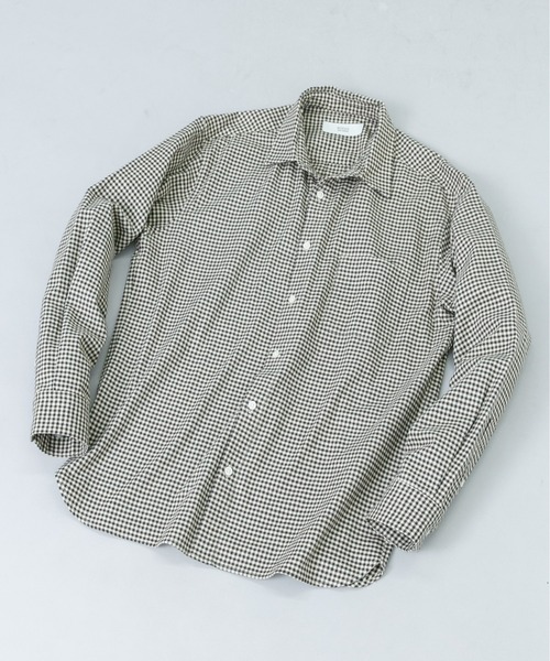 URBAN RESEARCH ROSSO MEN(アーバンリサーチロッソメン)の「『抗菌 / 防臭』アーバンリラックスフランネルシャツ(シャツ/ブラウス・メンズ・ブラック/ベージュ系その他/グレー/ネイビー/ブルー系その他/アイボリー/ブラウン系その他/グレー系その他・SMALL/LARGE/MEDIUM/X-LARGE)」の6枚目の写真