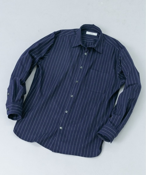 URBAN RESEARCH ROSSO MEN(アーバンリサーチロッソメン)の「『抗菌 / 防臭』アーバンリラックスフランネルシャツ(シャツ/ブラウス・メンズ・ブラック/ベージュ系その他/グレー/ネイビー/ブルー系その他/アイボリー/ブラウン系その他/グレー系その他・SMALL/LARGE/MEDIUM/X-LARGE)」の8枚目の写真
