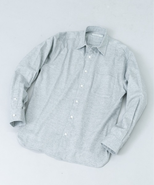 URBAN RESEARCH ROSSO MEN(アーバンリサーチロッソメン)の「『抗菌 / 防臭』アーバンリラックスフランネルシャツ(シャツ/ブラウス・メンズ・ブラック/ベージュ系その他/グレー/ネイビー/ブルー系その他/アイボリー/ブラウン系その他/グレー系その他・SMALL/LARGE/MEDIUM/X-LARGE)」の4枚目の写真