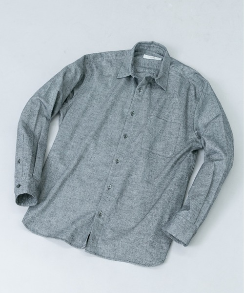 URBAN RESEARCH ROSSO MEN(アーバンリサーチロッソメン)の「『抗菌 / 防臭』アーバンリラックスフランネルシャツ(シャツ/ブラウス・メンズ・ブラック/ベージュ系その他/グレー/ネイビー/ブルー系その他/アイボリー/ブラウン系その他/グレー系その他・SMALL/LARGE/MEDIUM/X-LARGE)」の3枚目の写真