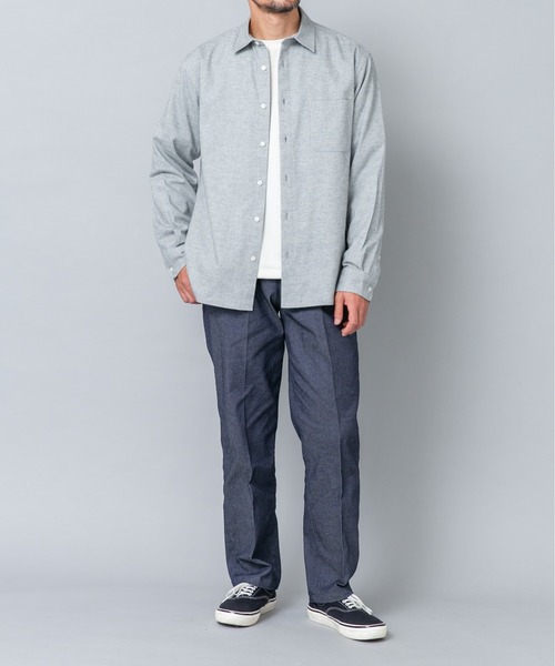 URBAN RESEARCH ROSSO MEN(アーバンリサーチロッソメン)の「『抗菌 / 防臭』アーバンリラックスフランネルシャツ(シャツ/ブラウス・メンズ・ブラック/ベージュ系その他/グレー/ネイビー/ブルー系その他/アイボリー/ブラウン系その他/グレー系その他・SMALL/LARGE/MEDIUM/X-LARGE)」の15枚目の写真