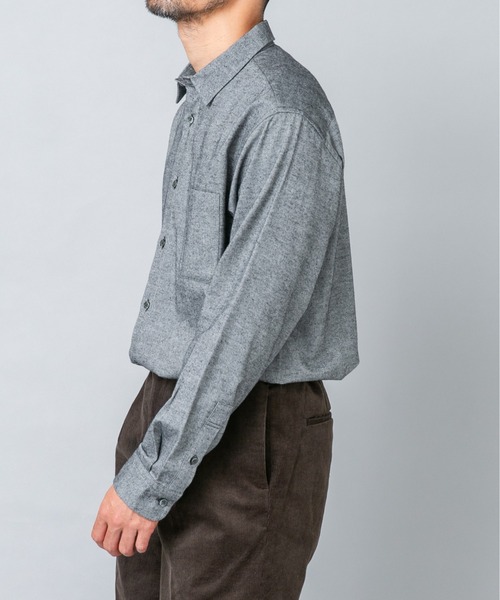 URBAN RESEARCH ROSSO MEN(アーバンリサーチロッソメン)の「『抗菌 / 防臭』アーバンリラックスフランネルシャツ(シャツ/ブラウス・メンズ・ブラック/ベージュ系その他/グレー/ネイビー/ブルー系その他/アイボリー/ブラウン系その他/グレー系その他・SMALL/LARGE/MEDIUM/X-LARGE)」の9枚目の写真