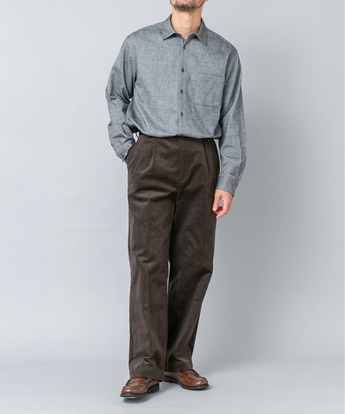 URBAN RESEARCH ROSSO MEN(アーバンリサーチロッソメン)の「『抗菌 / 防臭』アーバンリラックスフランネルシャツ(シャツ/ブラウス・メンズ・ブラック/ベージュ系その他/グレー/ネイビー/ブルー系その他/アイボリー/ブラウン系その他/グレー系その他・SMALL/LARGE/MEDIUM/X-LARGE)」の11枚目の写真