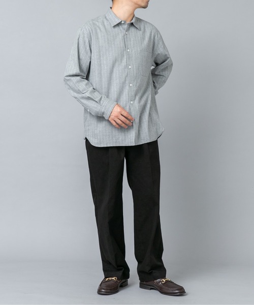 URBAN RESEARCH ROSSO MEN(アーバンリサーチロッソメン)の「『抗菌 / 防臭』アーバンリラックスフランネルシャツ(シャツ/ブラウス・メンズ・ブラック/ベージュ系その他/グレー/ネイビー/ブルー系その他/アイボリー/ブラウン系その他/グレー系その他・SMALL/LARGE/MEDIUM/X-LARGE)」の18枚目の写真