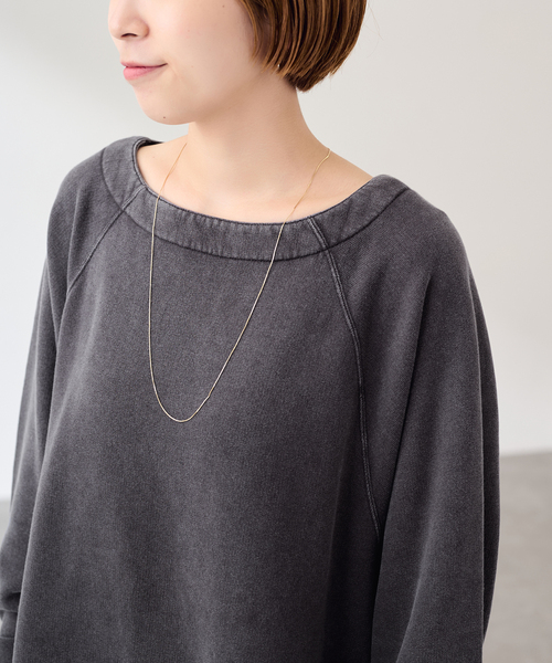 FRAMeWORK(フレームワーク)の「カットオフ加工SWEAT(スウェット・レディース・チャコールグレー/ダークパープル/ブラウン・FREE)」の9枚目の写真