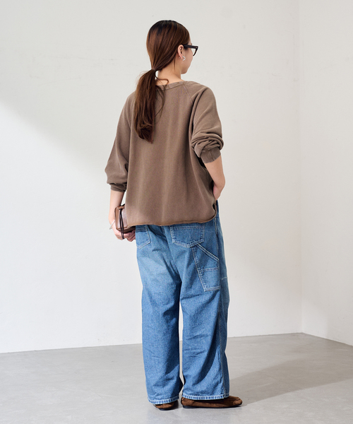 FRAMeWORK(フレームワーク)の「カットオフ加工SWEAT(スウェット・レディース・チャコールグレー/ダークパープル/ブラウン・FREE)」の13枚目の写真