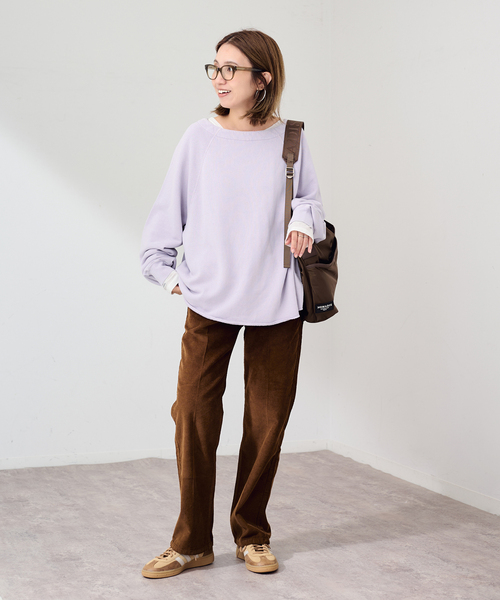 FRAMeWORK(フレームワーク)の「カットオフ加工SWEAT(スウェット・レディース・チャコールグレー/ダークパープル/ブラウン・FREE)」の18枚目の写真