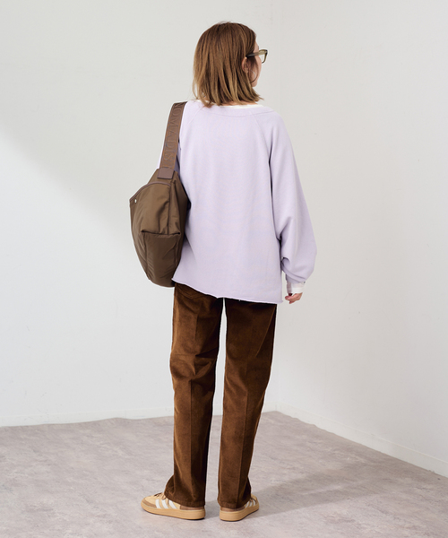 FRAMeWORK(フレームワーク)の「カットオフ加工SWEAT(スウェット・レディース・チャコールグレー/ダークパープル/ブラウン・FREE)」の20枚目の写真
