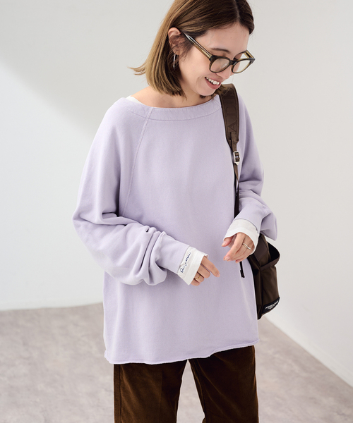 FRAMeWORK(フレームワーク)の「カットオフ加工SWEAT(スウェット・レディース・チャコールグレー/ダークパープル/ブラウン・FREE)」の21枚目の写真