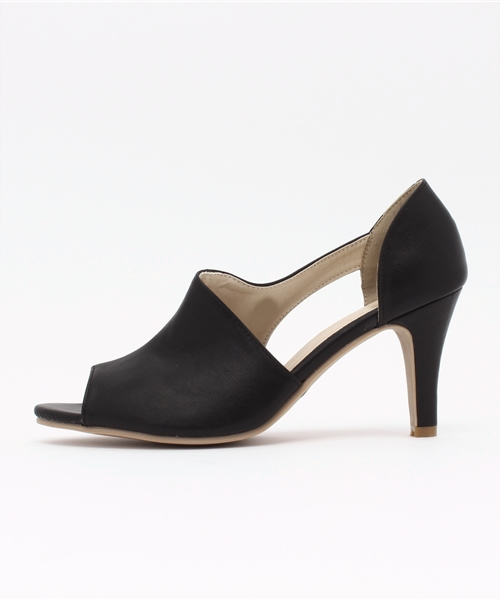 coca(ANDEX shoes product)(コカ)の「coca PORTA/コカポルタ セパレートサンダル サイドオープン ミドルヒール オープントゥ 116703(パンプス・レディース・ブラック/キャメル・S/M/L/LL)」の5枚目の写真