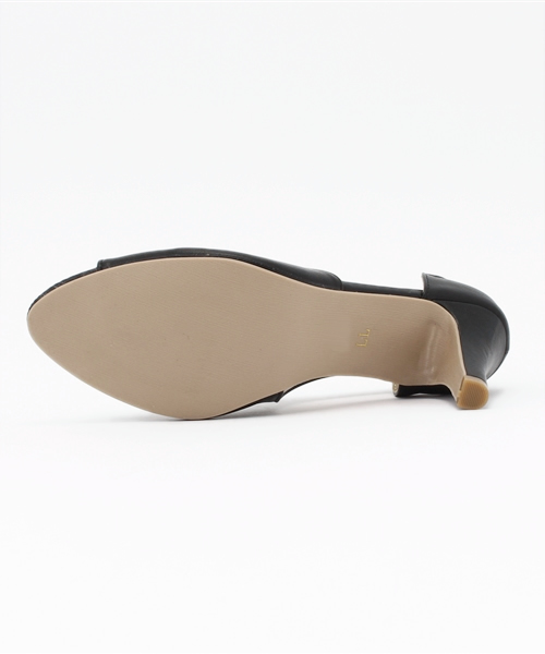 coca(ANDEX shoes product)(コカ)の「coca PORTA/コカポルタ セパレートサンダル サイドオープン ミドルヒール オープントゥ 116703(パンプス・レディース・ブラック/キャメル・S/M/L/LL)」の6枚目の写真