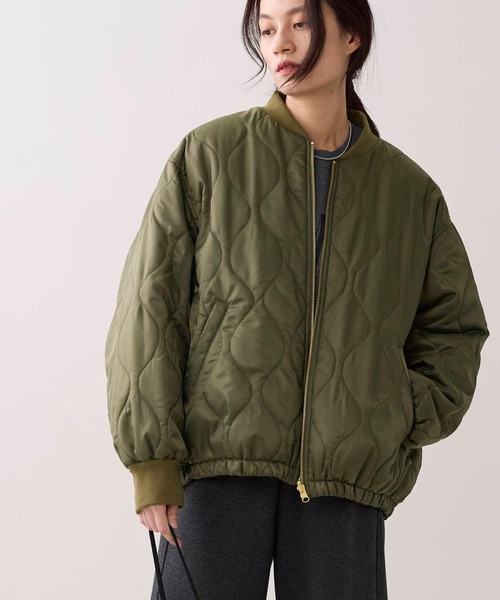 marmors(マルモア)の「【marmors】リバーシブルジップブルゾン(ブルゾン・レディース・カーキ/ベージュ・36)」の18枚目の写真