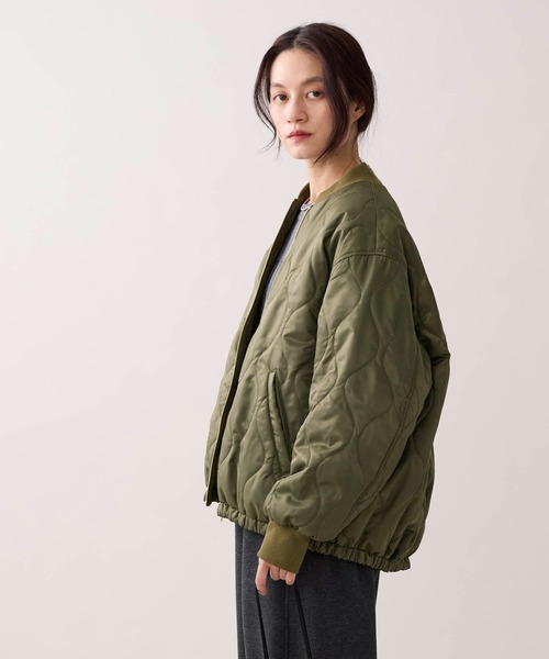 marmors(マルモア)の「【marmors】リバーシブルジップブルゾン(ブルゾン・レディース・カーキ/ベージュ・36)」の20枚目の写真