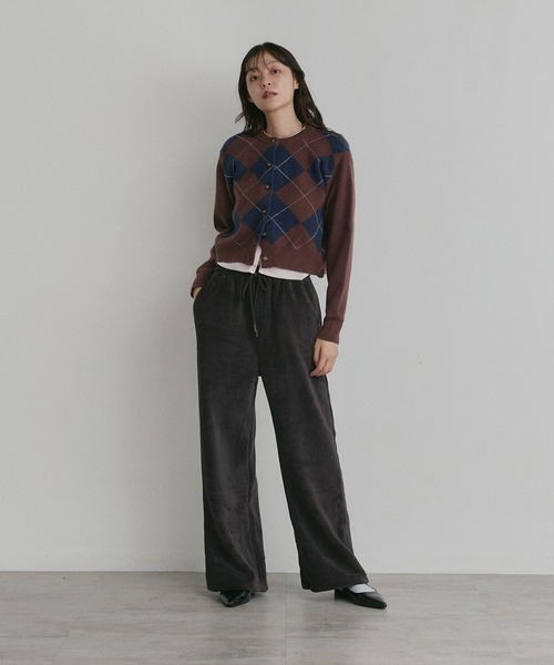 ad thie(アドティエ)の「フリース イージー ワイドパンツ(スウェットパンツ・レディース・チャコール/ピンク/ブラウン/ベージュ/ライトグレー・LARGE/MEDIUM)」の13枚目の写真