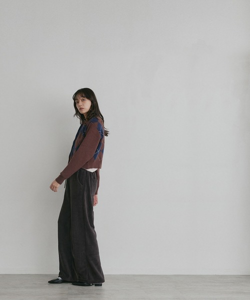 ad thie(アドティエ)の「フリース イージー ワイドパンツ(スウェットパンツ・レディース・チャコール/ピンク/ブラウン/ベージュ/ライトグレー・LARGE/MEDIUM)」の15枚目の写真