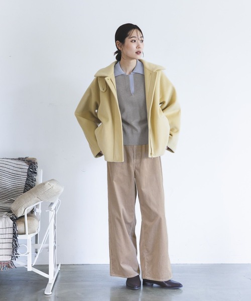 GLOBAL WORK(グローバルワーク)の「イージーケア/コーデュロイワイドパンツ/814370(その他パンツ・レディース・モカ/グレイッシュベージュ/ライトピンク/ブルー系その他6/ダークグレー・LARGE/MEDIUM/SMALL)」の15枚目の写真
