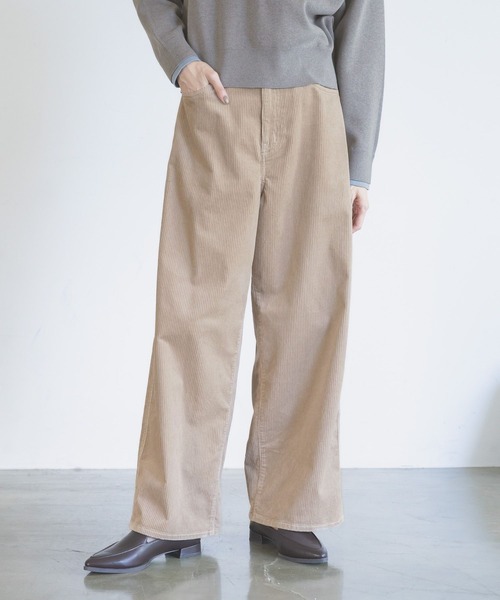 GLOBAL WORK(グローバルワーク)の「イージーケア/コーデュロイワイドパンツ/814370(その他パンツ・レディース・モカ/グレイッシュベージュ/ライトピンク/ブルー系その他6/ダークグレー・LARGE/MEDIUM/SMALL)」の16枚目の写真