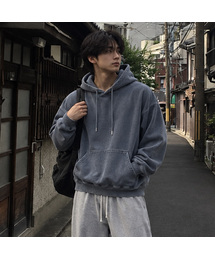 無地ヘビーコットンオーバーサイズPIGMENTフーディ [PIGMENT ネイビー]