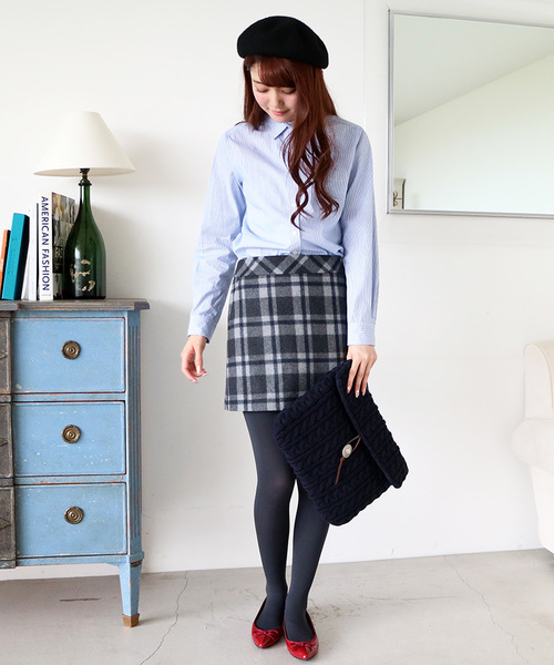 N.(N. Natural Beauty Basic)(エヌエヌナチュラルビューティーベーシック)の「レギュラーシャツ(シャツ/ブラウス・レディース・ホワイト/ブルー系その他・MEDIUM)」の13枚目の写真