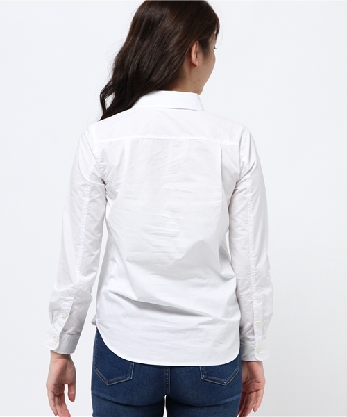N.(N. Natural Beauty Basic)(エヌエヌナチュラルビューティーベーシック)の「レギュラーシャツ(シャツ/ブラウス・レディース・ホワイト/ブルー系その他・MEDIUM)」の5枚目の写真