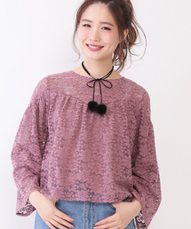 one after another NICE CLAUP | ｎｅｗレースプルオーバー(Tシャツ/カットソー)