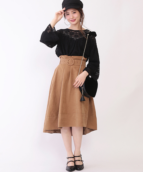 one after another NICE CLAUP（ワンアフターアナザーナイスクラップ）の「ｎｅｗレースプルオーバー（Tシャツ/カットソー・レディース・ピンク/アイボリー/ブラック・FREE）」の10枚目の写真