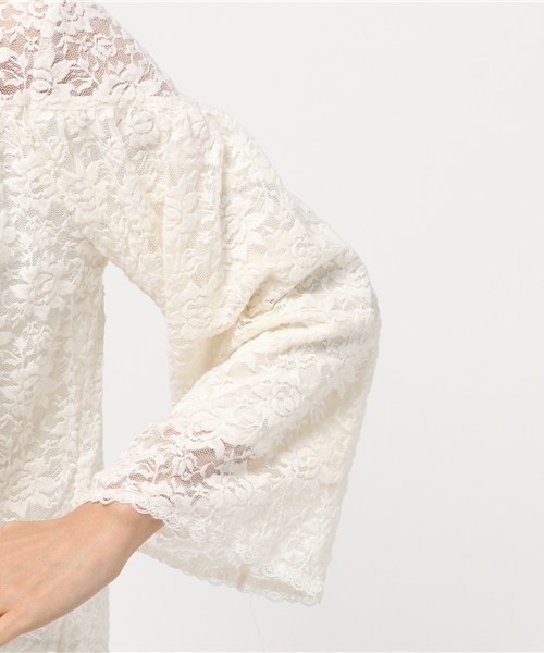 one after another NICE CLAUP（ワンアフターアナザーナイスクラップ）の「ｎｅｗレースプルオーバー（Tシャツ/カットソー・レディース・ピンク/アイボリー/ブラック・FREE）」の17枚目の写真