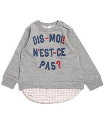 apres les cours | レイヤード風シャツトレーナー(スウェット)