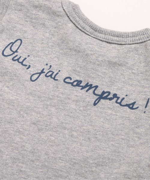 apres les cours（アプレレクール）の「レイヤード風シャツトレーナー（スウェット・キッズ・ブルー/カーキ/グレー・140/110/130/90/120/80/100）」の14枚目の写真