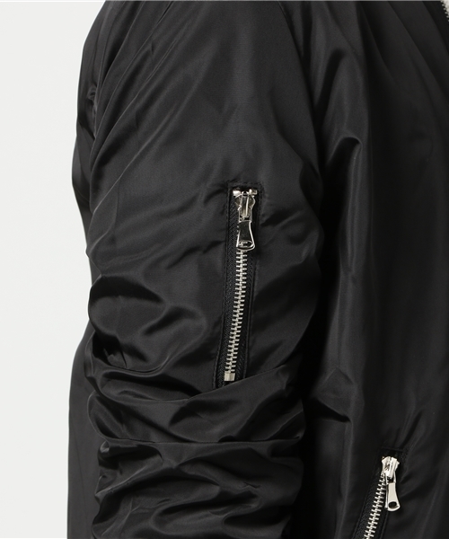 VENCEEXCHANGE（ヴァンスエクスチェンジ）の「袖シャーリングMA-1       （MA-1・メンズ・ブラック/オリーブ・X-LARGE/MEDIUM/LARGE）」の8枚目の写真