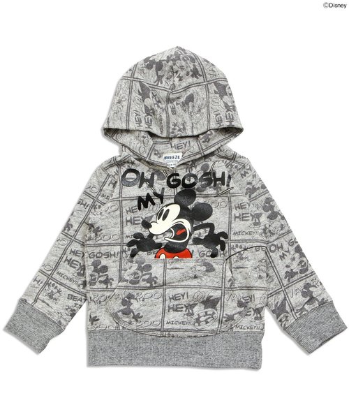 BREEZE(ブリーズ)の「Disney(ディズニー)ミッキーかぶりパーカー(パーカー・キッズ・ブルー/グレー・80/110/130/120/100/140/90/95)」の4枚目の写真