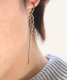 amp japan | Malti Chain Earring マルチ チェーン イヤリング(ピアス（片耳用）)