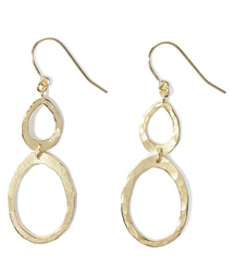 BEAUTY&YOUTH UNITED ARROWS | BY メタル2リング ドロップピアス ◆(ピアス（両耳用）)